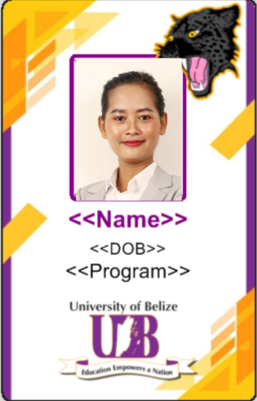 Sample Student ID Card