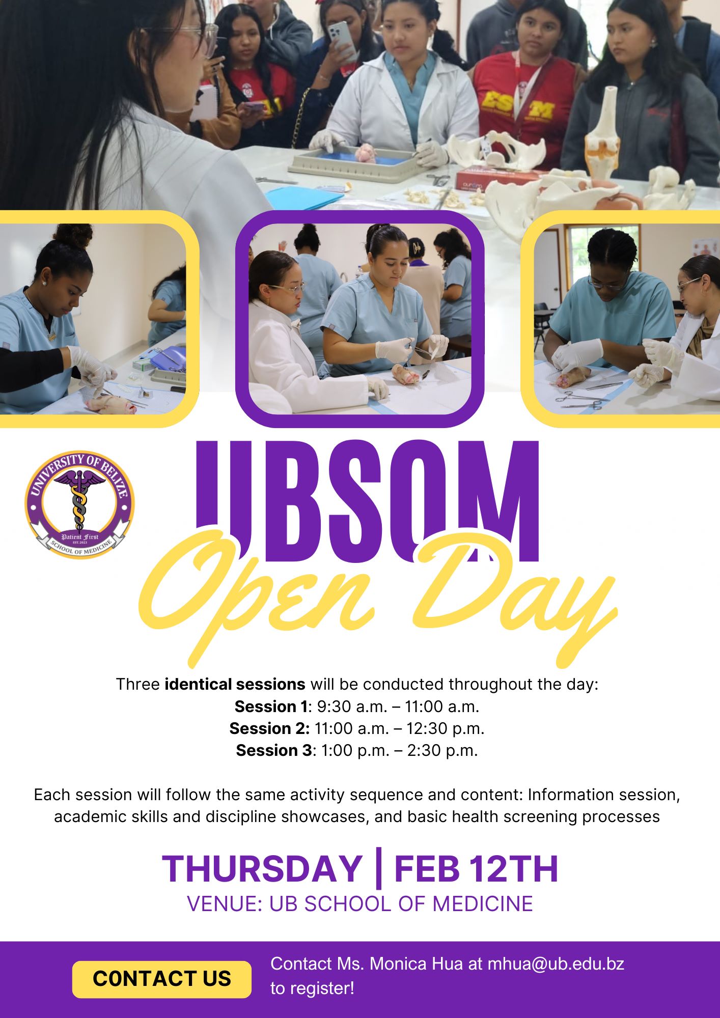 UBSOM Open Day Flyer 2026